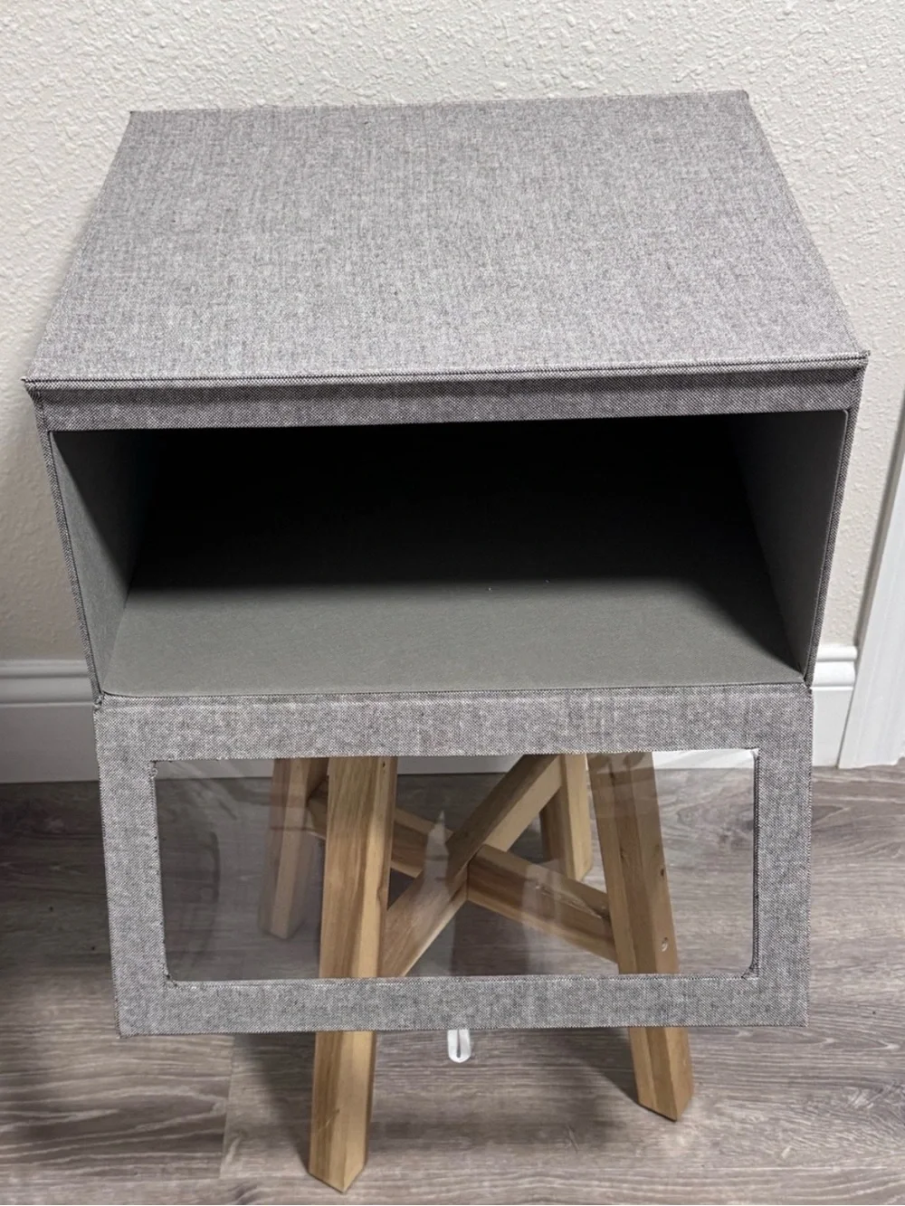 Cambridge Drop-Front Sweater Box in Grey - The Container Store EUC